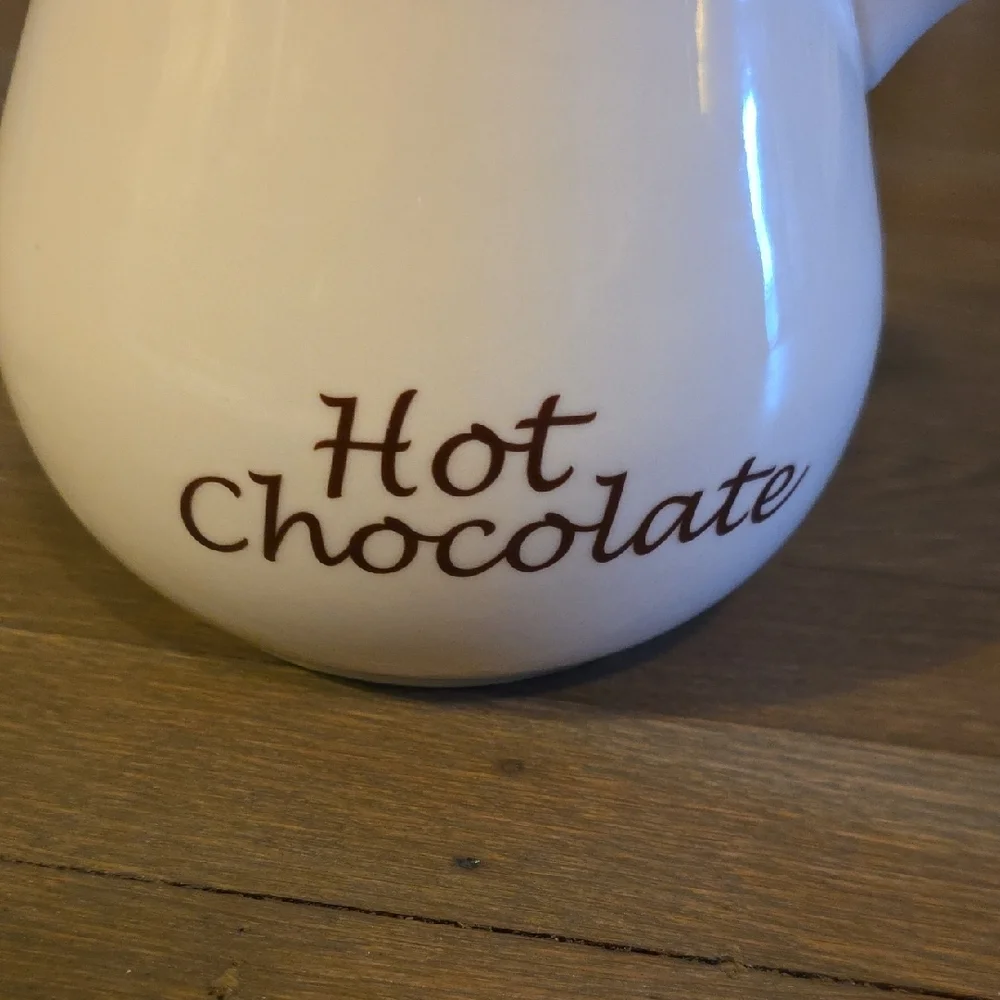 Williams Sonoma: Bonjour White Ceramic Hot Chocolate Pitcher